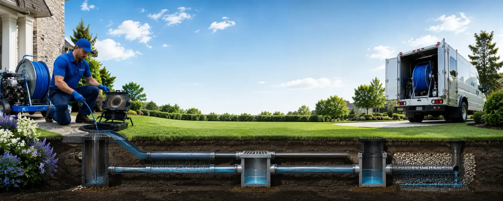 Outdoor drain cleaning information for Maeystown, IL